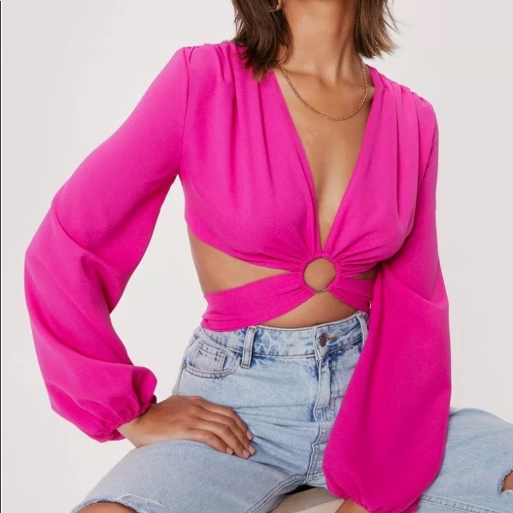 NWOT Nasty Gal Crop Top / Blouse